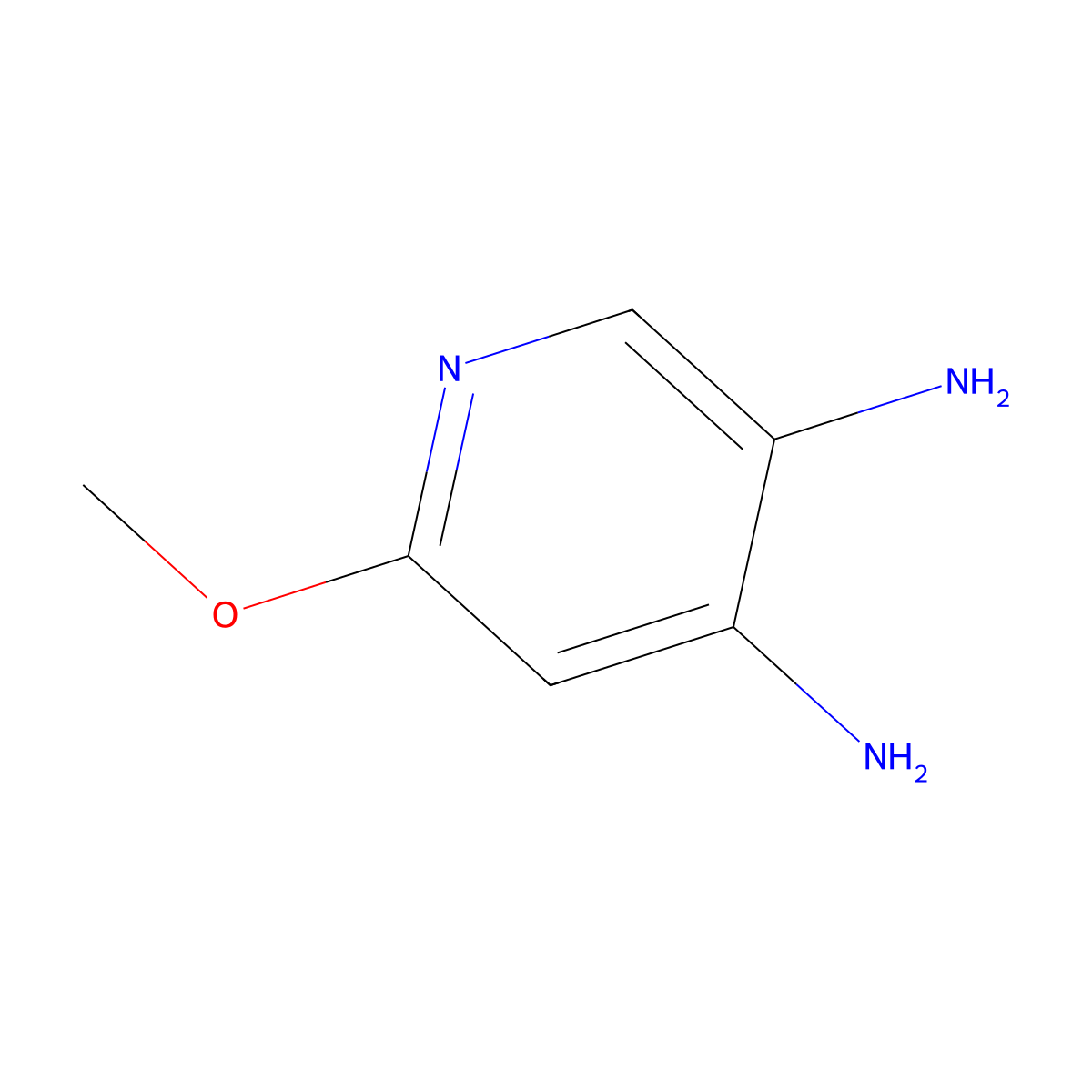 6-Methoxypyridine-3,4-diamine molecular structure, CAS 127356-26-7
