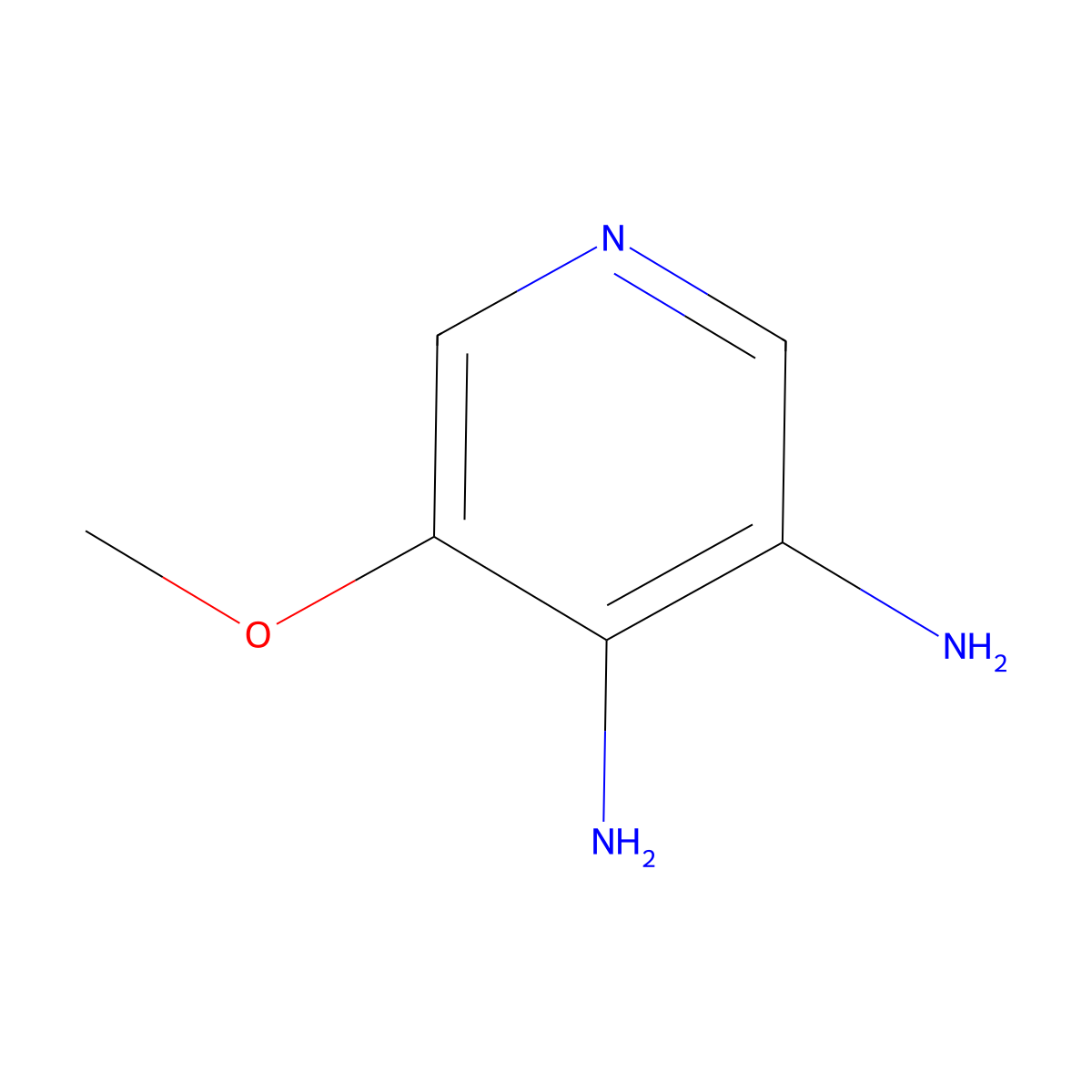 5-Methoxypyridine-3,4-diamine molecular structure, CAS 127356-27-8