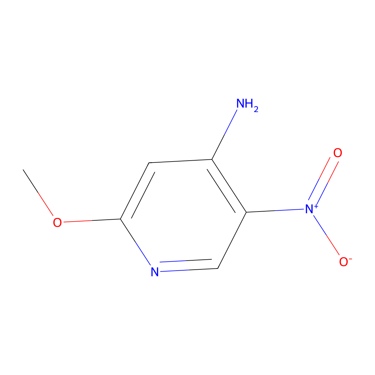 4-Amino-2-methoxy-5-nitropyridine molecular structure, CAS 127356-38-1