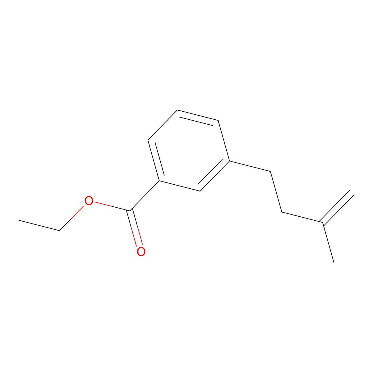 4-(3-Carboethoxyphenyl)-2-methyl-1-butene molecular structure, CAS 127356-56-3