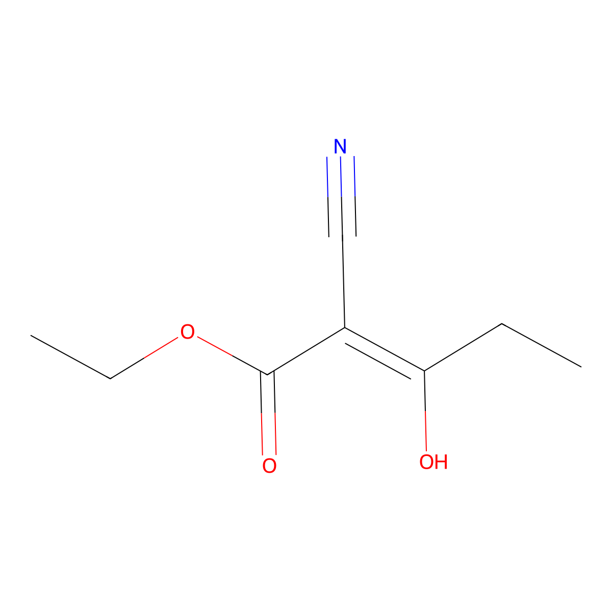 ethyl (2Z)-2-cyano-3-hydroxypent-2-enoate molecular structure, CAS 1273562-47-2