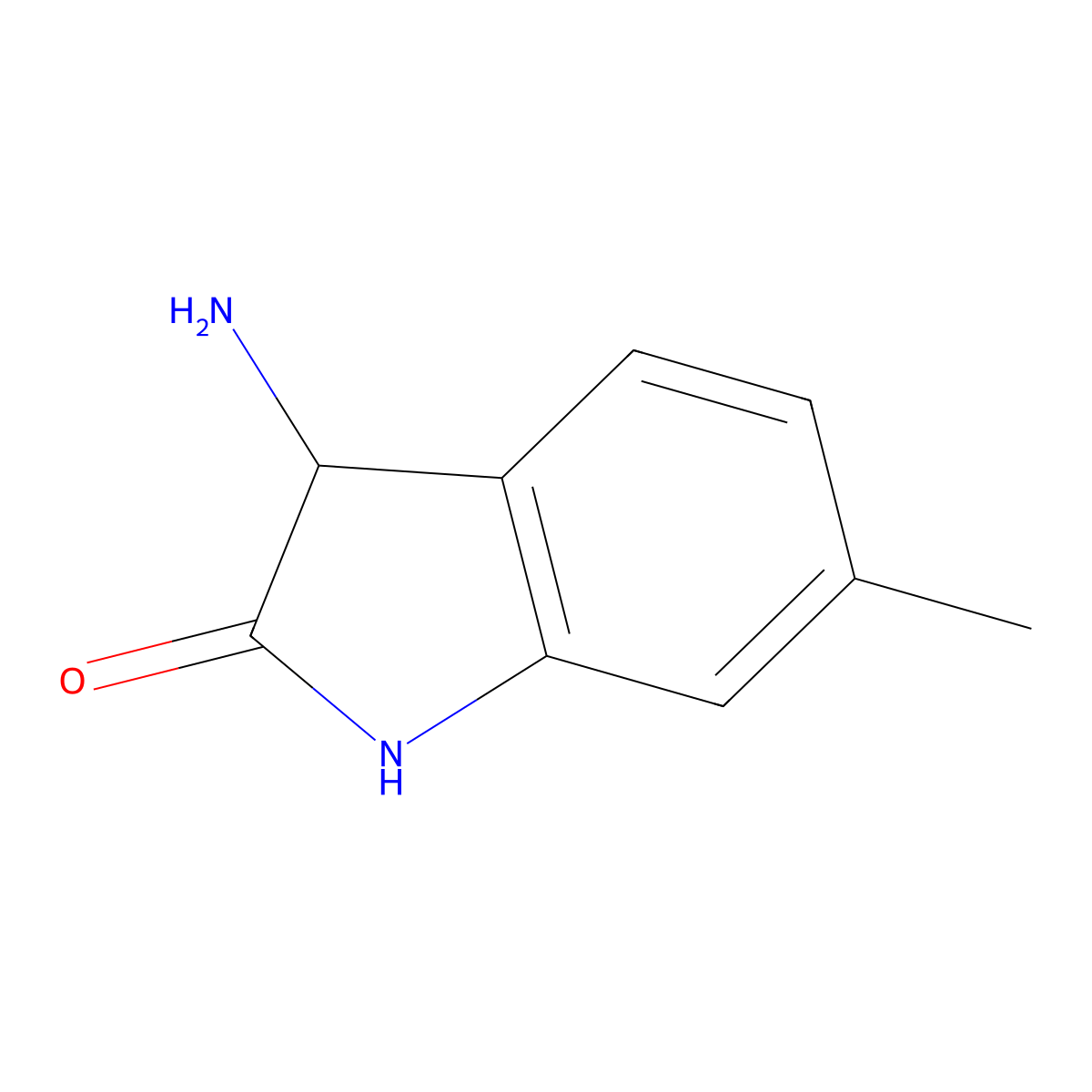 3-Amino-6-methylindolin-2-one molecular structure, CAS 1273562-53-0