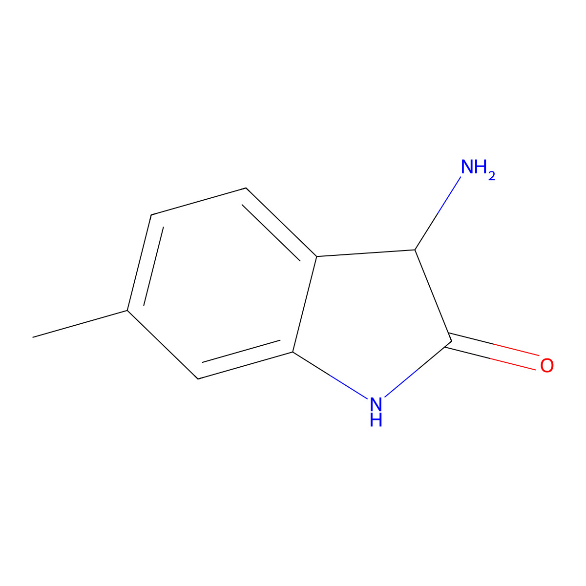 3-Amino-6-methylindolin-2-one molecular structure, CAS 1273562-53-0