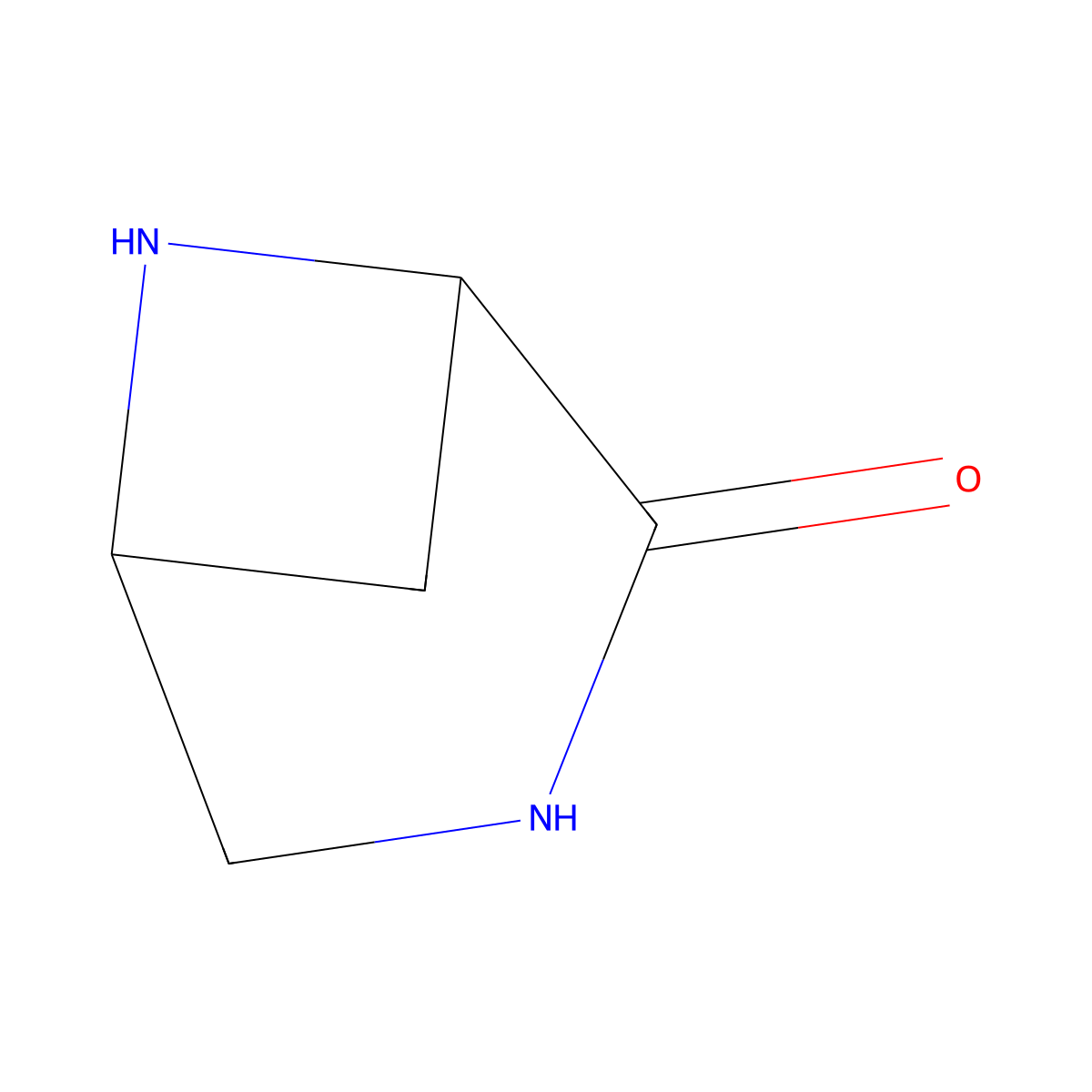 2-Oxo-3,6-diaza-bicyclo[3.1.1]heptane molecular structure, CAS 1273562-72-3