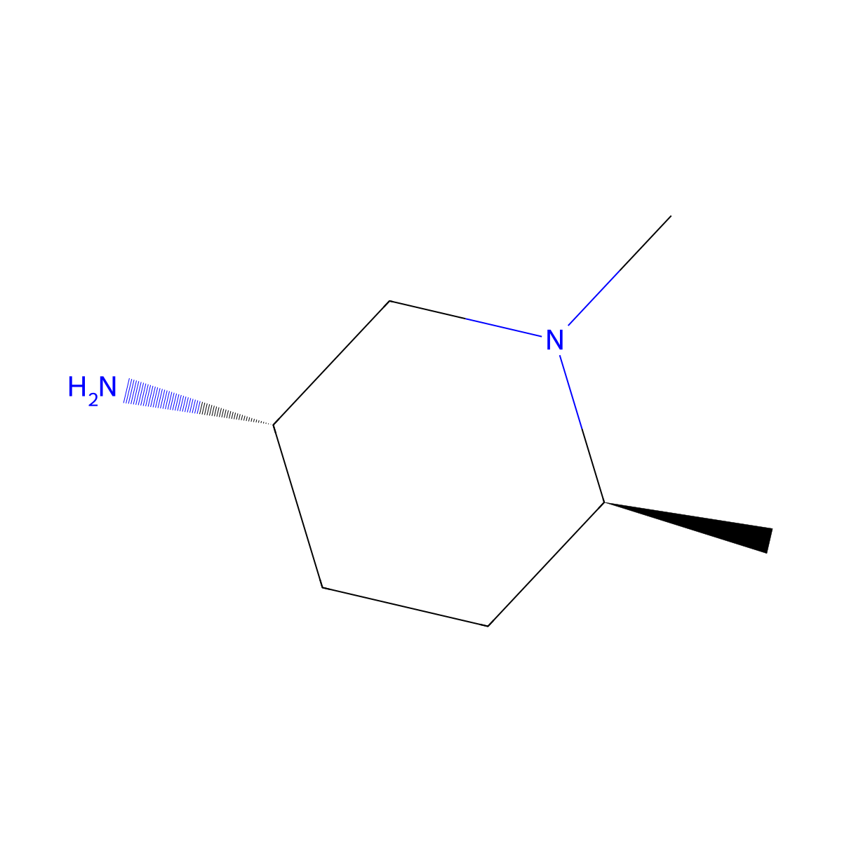 (3S,6S)-1,6-Dimethylpiperidin-3-amine molecular structure, CAS 1273564-12-7