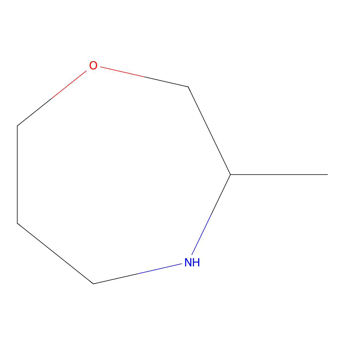 3-Methyl-1,4-oxazepane molecular structure, CAS 1273564-68-3