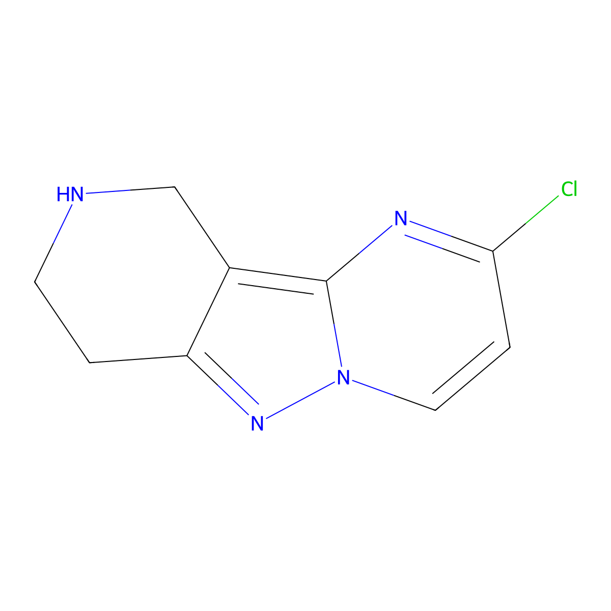 4-Chloro-3,7,8,12-tetraazatricyclo[7.4.0.0,2,7]trideca-1,3,5,8-tetraene molecular structure, CAS 1273565-08-4