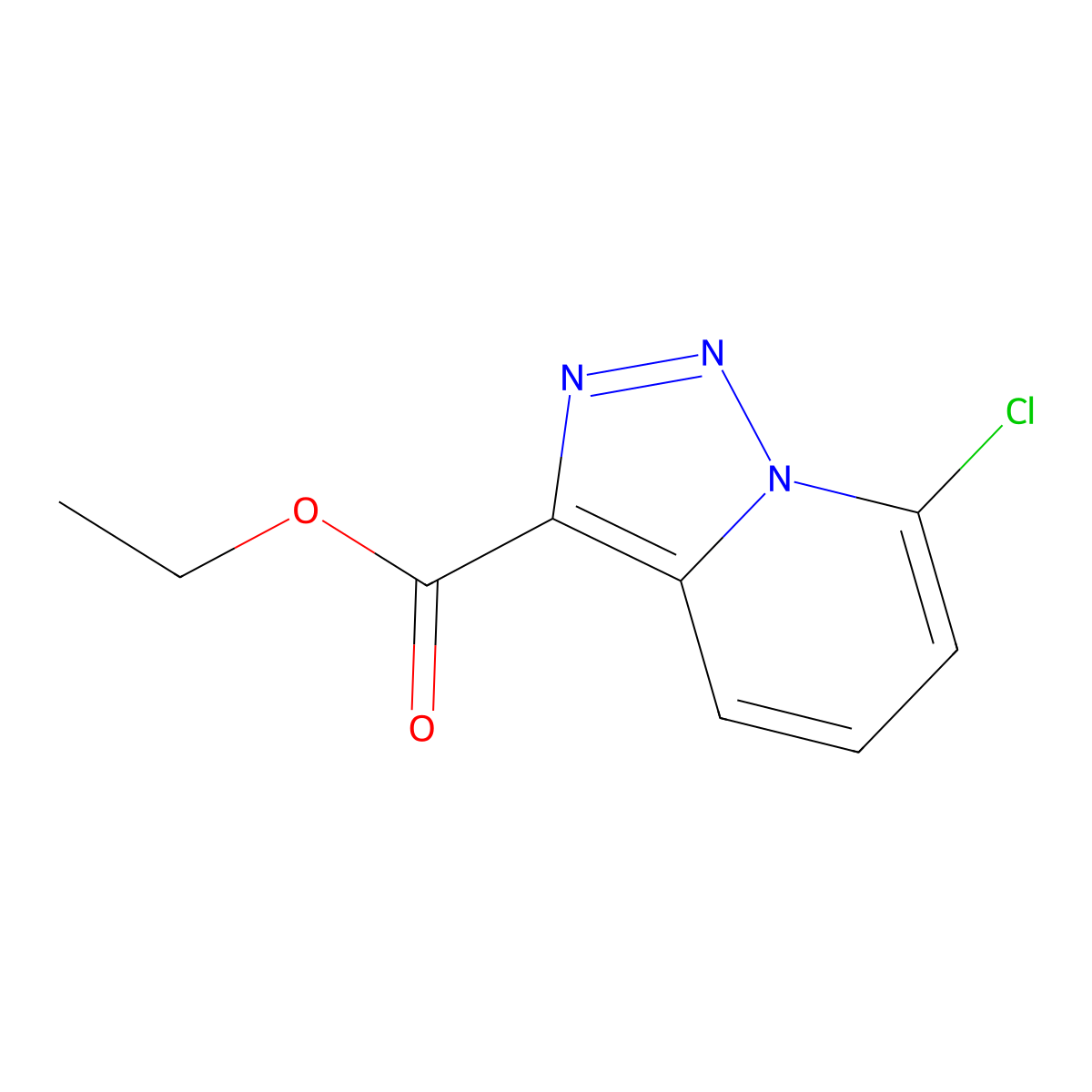 7-Chloro-[1,2,3]triazolo[1,5-a]pyridine-3-carboxylic acid ethyl ester molecular structure, CAS 1273566-66-7