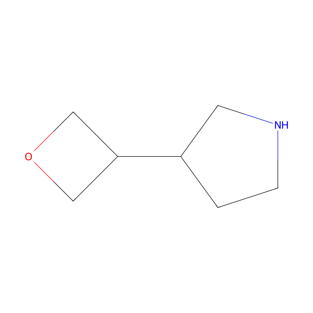 3-(Oxetan-3-yl)pyrrolidine molecular structure, CAS 1273567-00-2