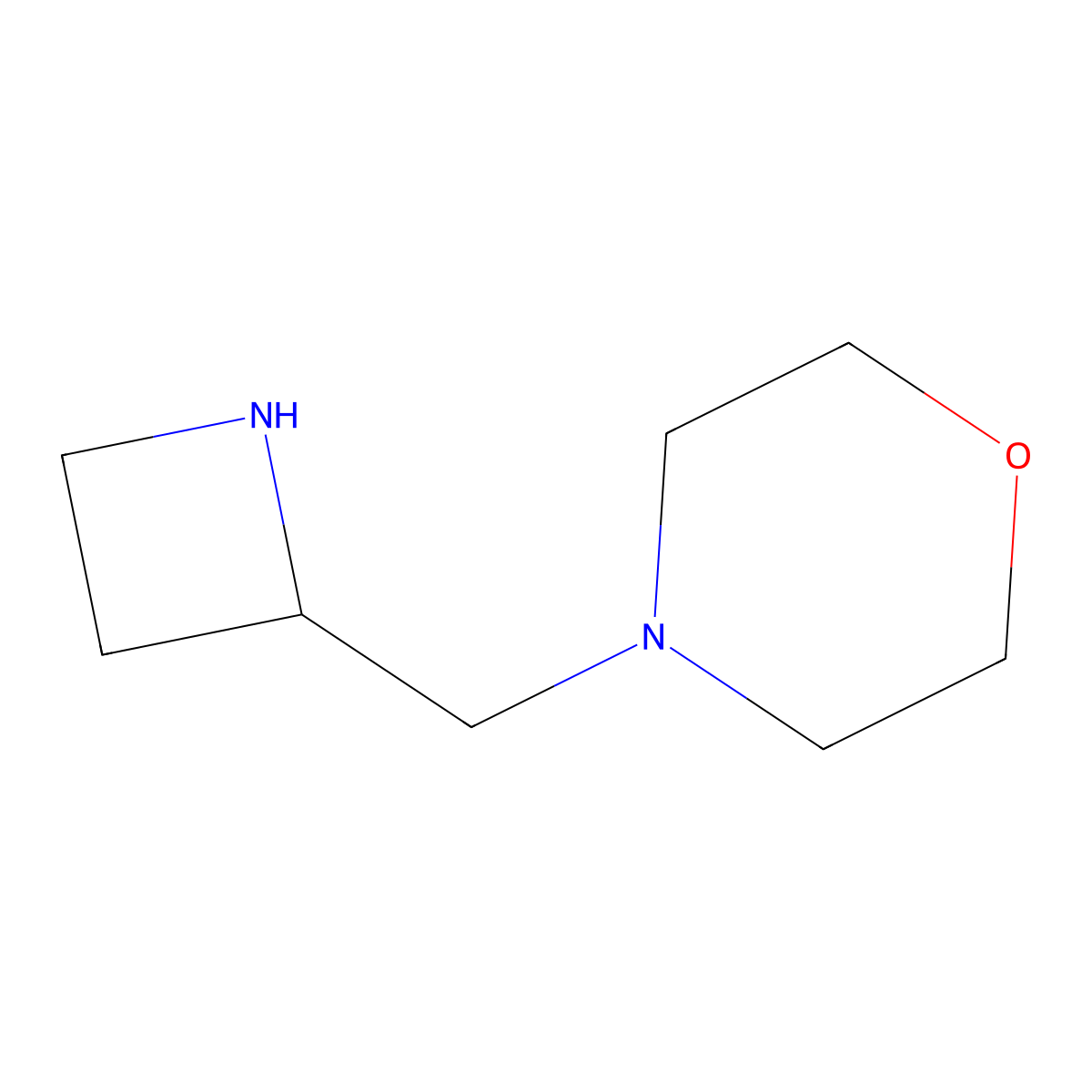 4-[(Azetidin-2-yl)methyl]morpholine molecular structure, CAS 1273567-57-9