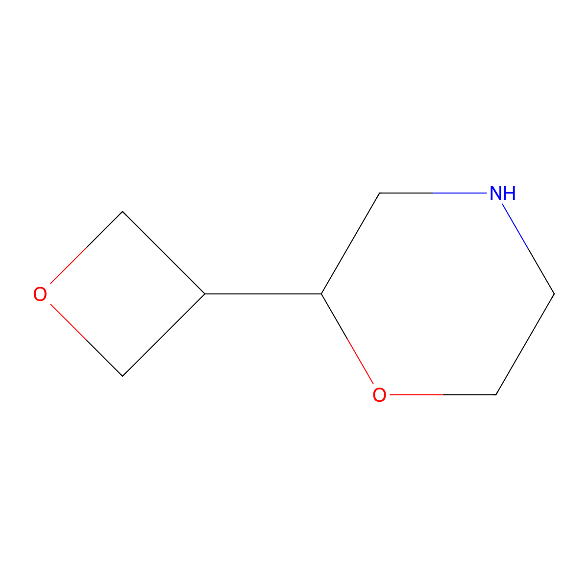 2-(Oxetan-3-yl)morpholine molecular structure, CAS 1273568-09-4