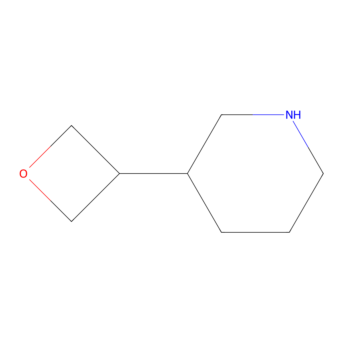 3-(Oxetan-3-yl)piperidine molecular structure, CAS 1273568-27-6