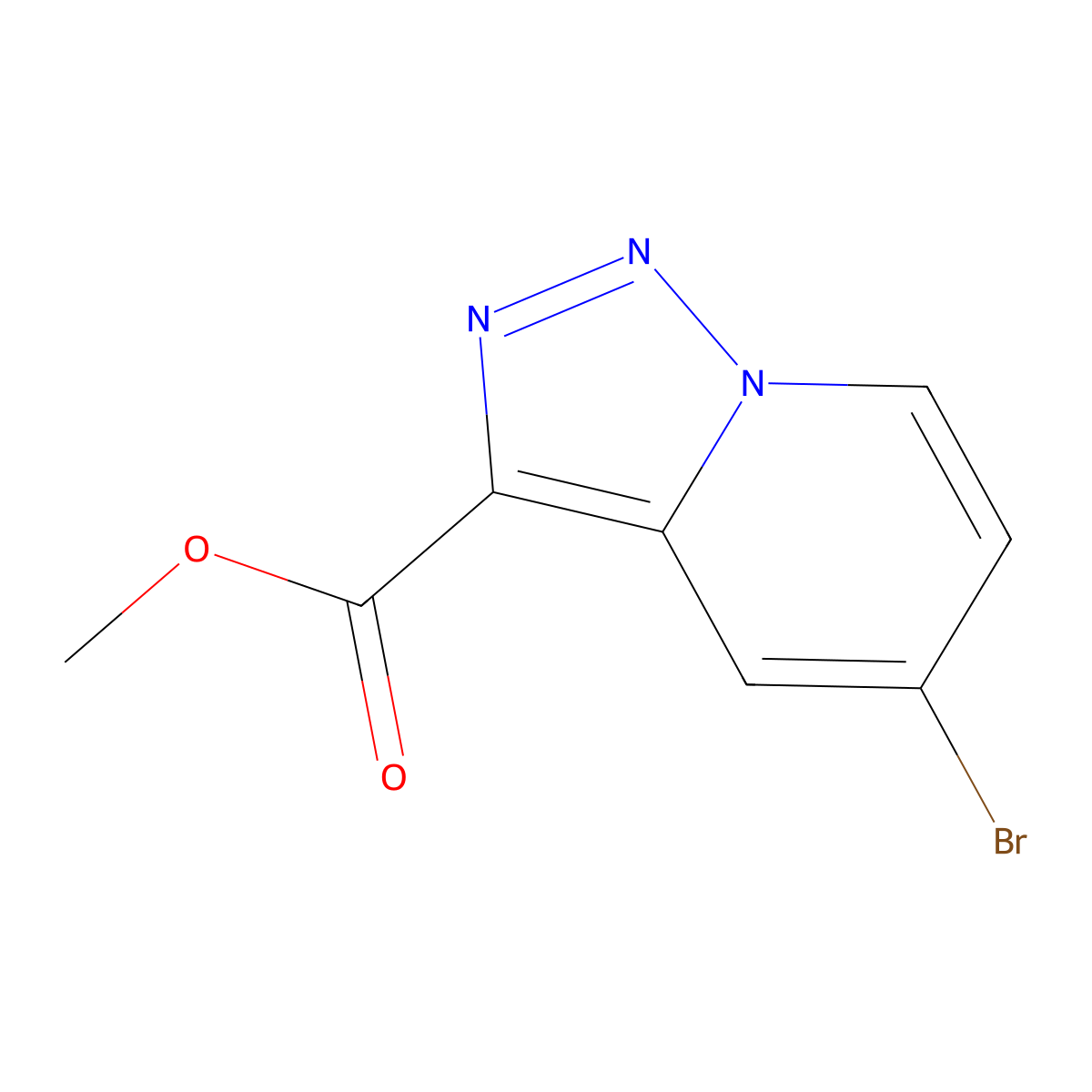 Methyl 5-bromo-[1,2,3]triazolo[1,5-a]pyridine-3-carboxylate molecular structure, CAS 1273568-35-6
