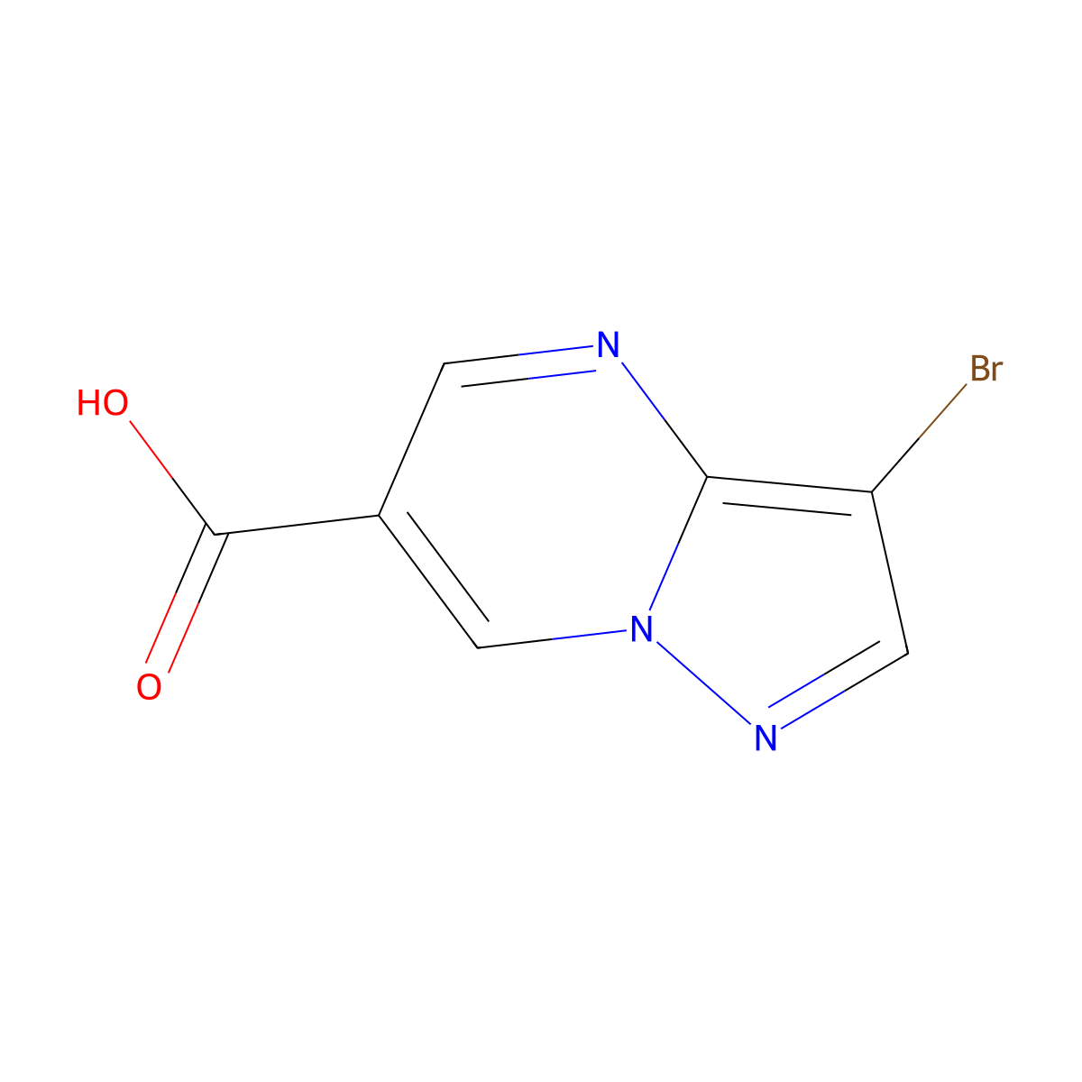 3-Bromopyrazolo[1,5-A]pyrimidine-6-carboxylic acid molecular structure, CAS 1273577-71-1