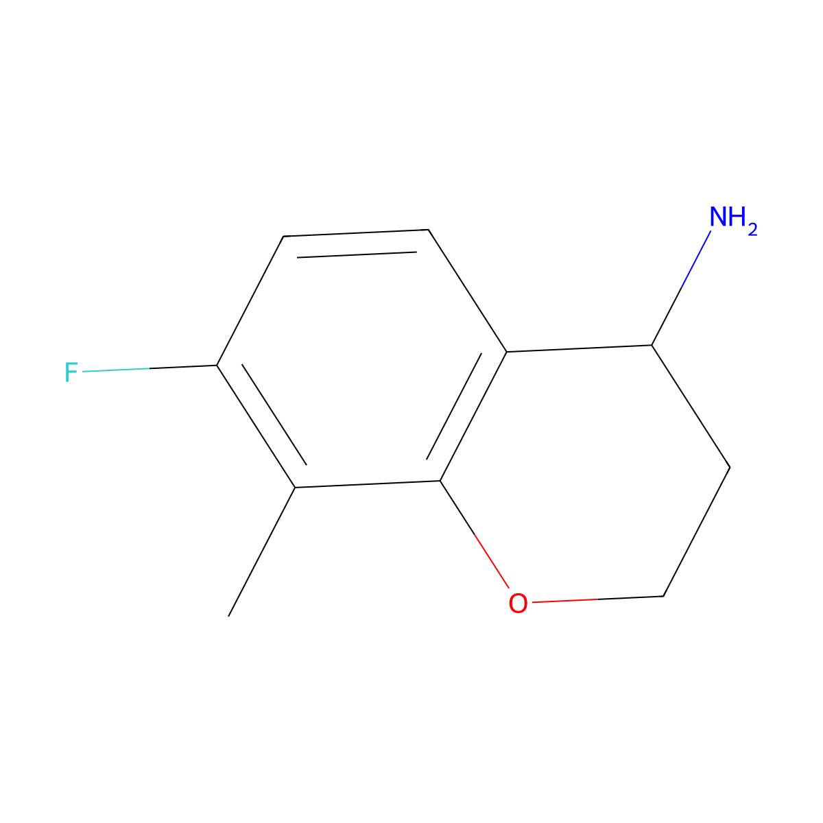 7-Fluoro-8-methylchroman-4-amine molecular structure, CAS 1273595-99-5