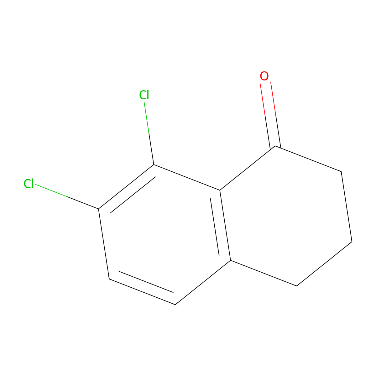 7,8-dichloro-3,4-dihydronaphthalen-1(2H)-one molecular structure, CAS 1273596-31-8