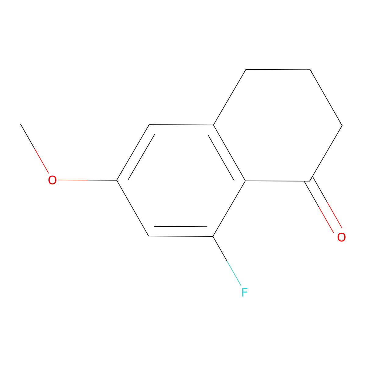 8-Fluoro-6-methoxy-3,4-dihydronaphthalen-1(2H)-one molecular structure, CAS 1273596-37-4