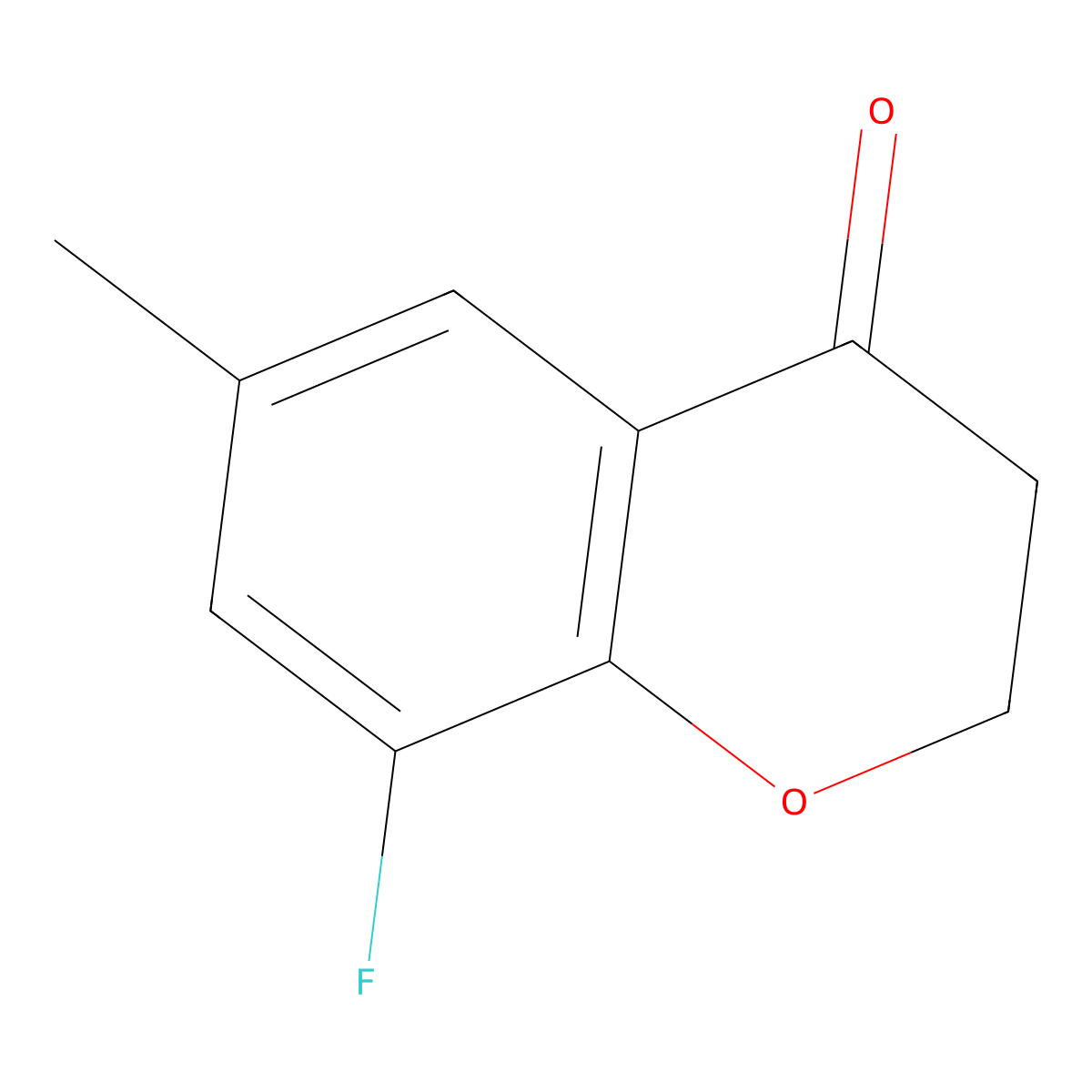 8-Fluoro-6-methylchroman-4-one molecular structure, CAS 1273597-41-3