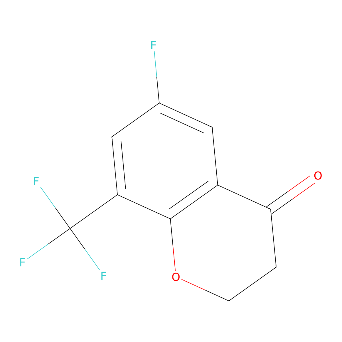 6-Fluoro-8-(trifluoromethyl)chroman-4-one molecular structure, CAS 1273597-97-9
