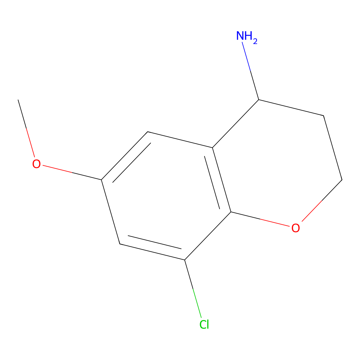 8-Chloro-6-methoxychroman-4-amine molecular structure, CAS 1273599-79-3