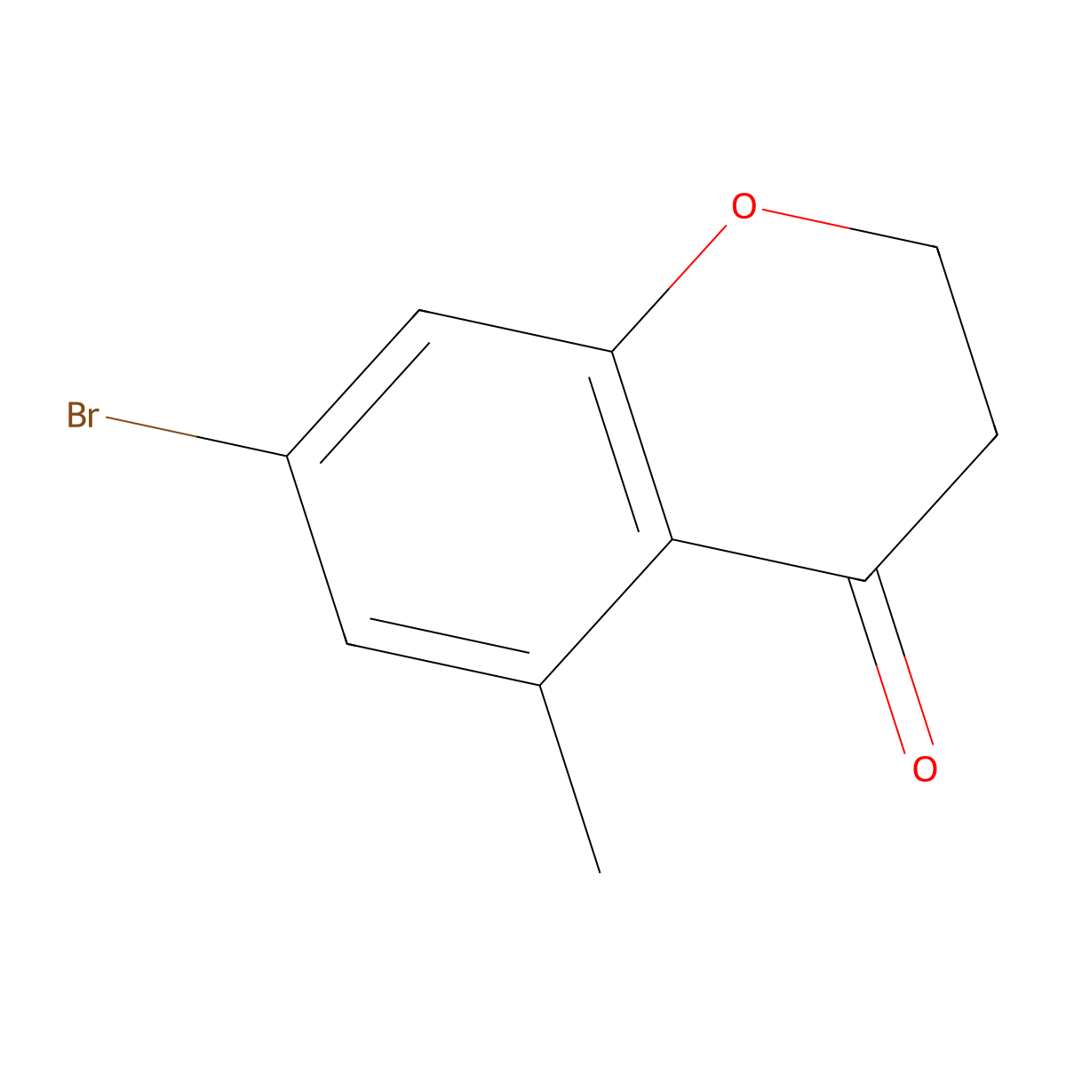 7-Bromo-5-methylchroman-4-one molecular structure, CAS 1273601-10-7