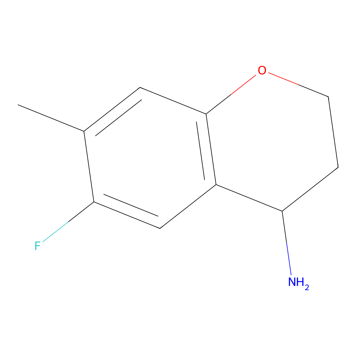 6-Fluoro-7-methylchroman-4-amine molecular structure, CAS 1273601-80-1