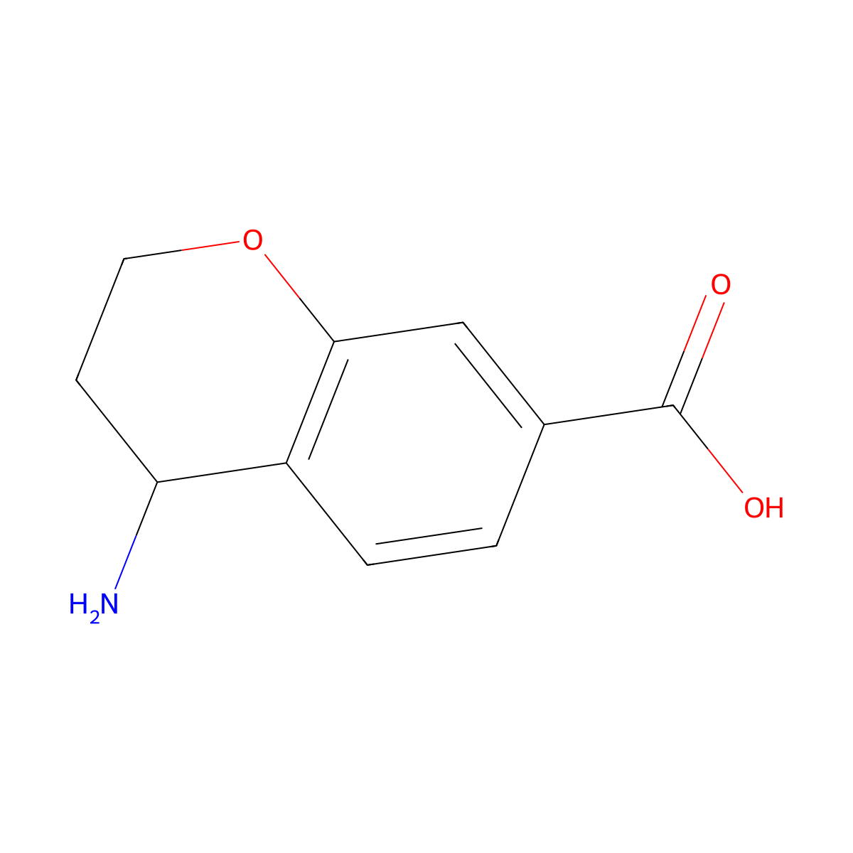4-Aminochromane-7-carboxylic acid molecular structure, CAS 1273607-20-7