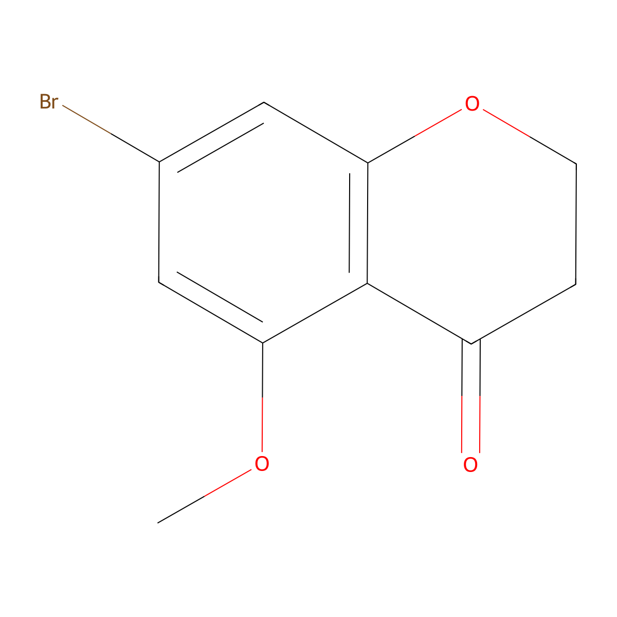 7-Bromo-5-methoxychroman-4-one molecular structure, CAS 1273611-58-7
