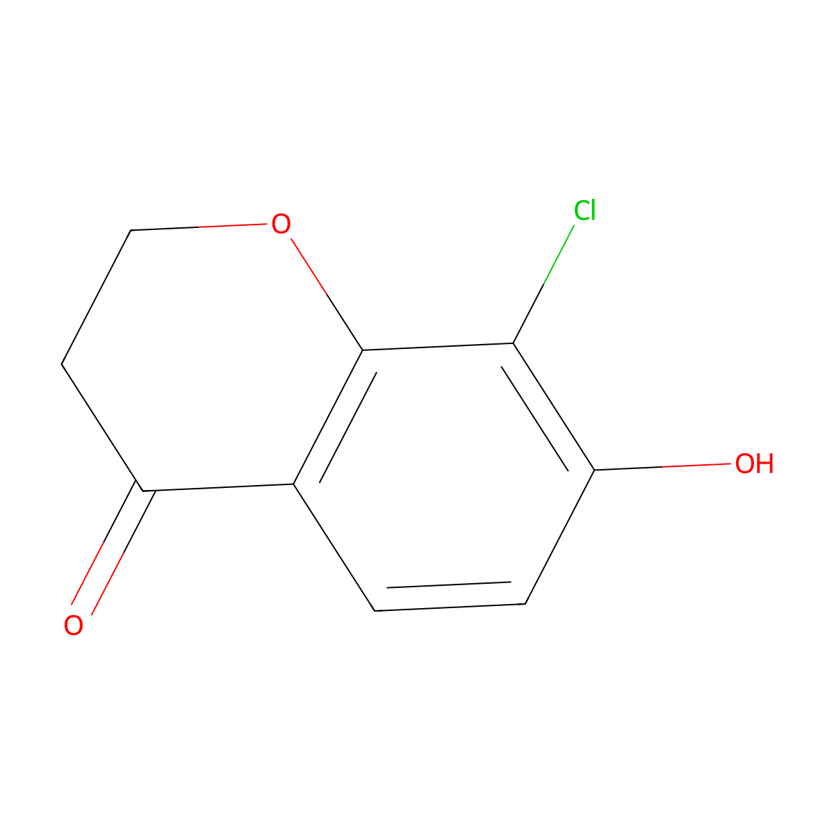8-Chloro-7-hydroxychroman-4-one molecular structure, CAS 1273611-75-8