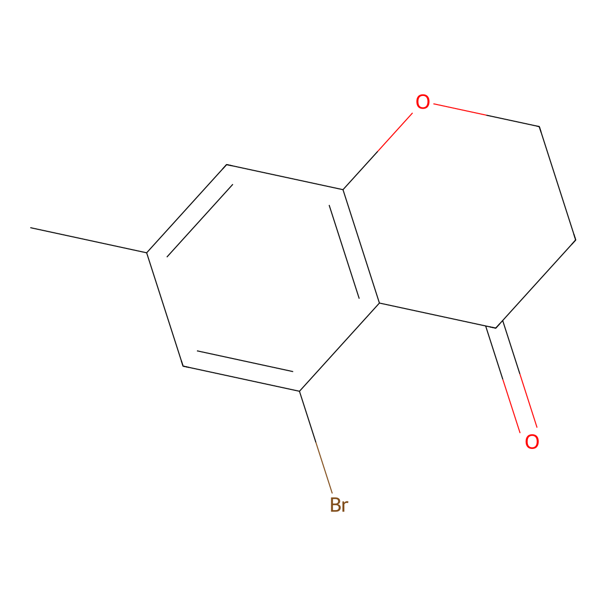 5-Bromo-7-methylchroman-4-one molecular structure, CAS 1273613-51-6