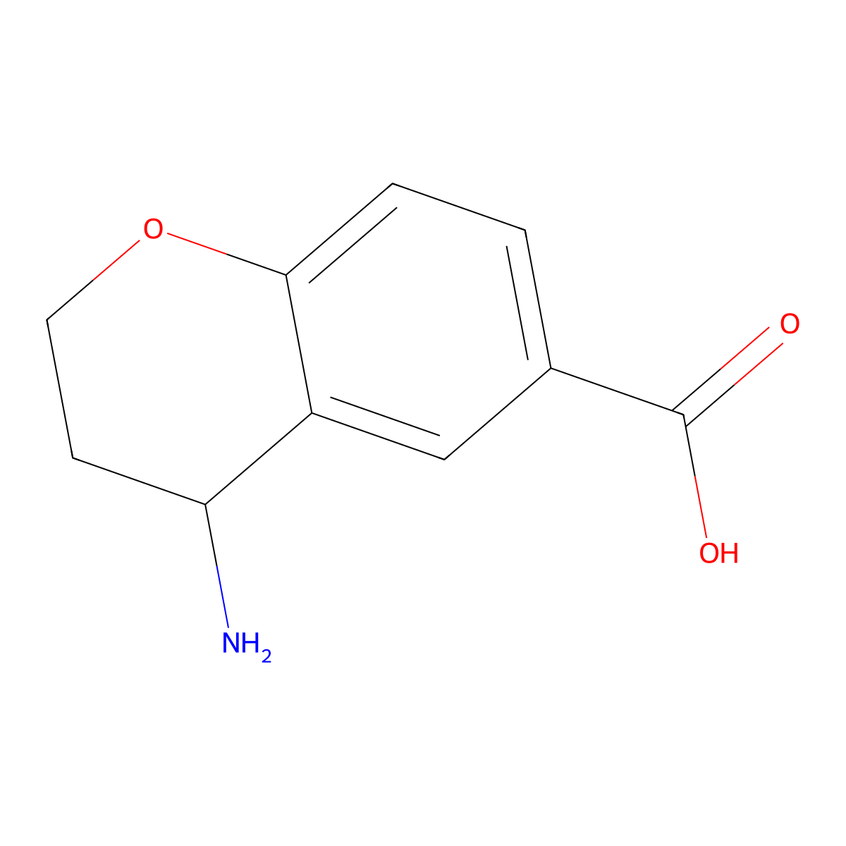 4-Aminochroman-6-carboxylic acid molecular structure, CAS 1273613-79-8