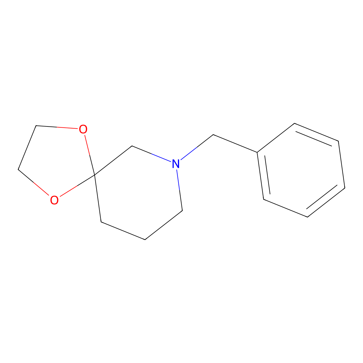 7-Benzyl-1,4-dioxa-7-aza-spiro[4.5]decane molecular structure, CAS 127364-04-9