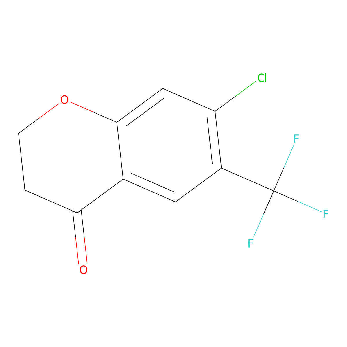 7-Chloro-6-(trifluoromethyl)chroman-4-one molecular structure, CAS 1273653-40-9