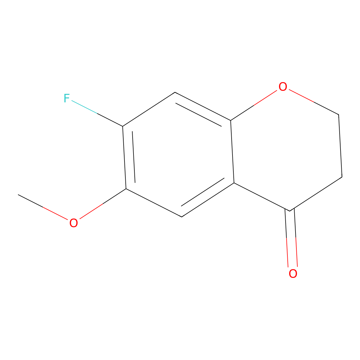 7-Fluoro-6-methoxychroman-4-one molecular structure, CAS 1273653-44-3