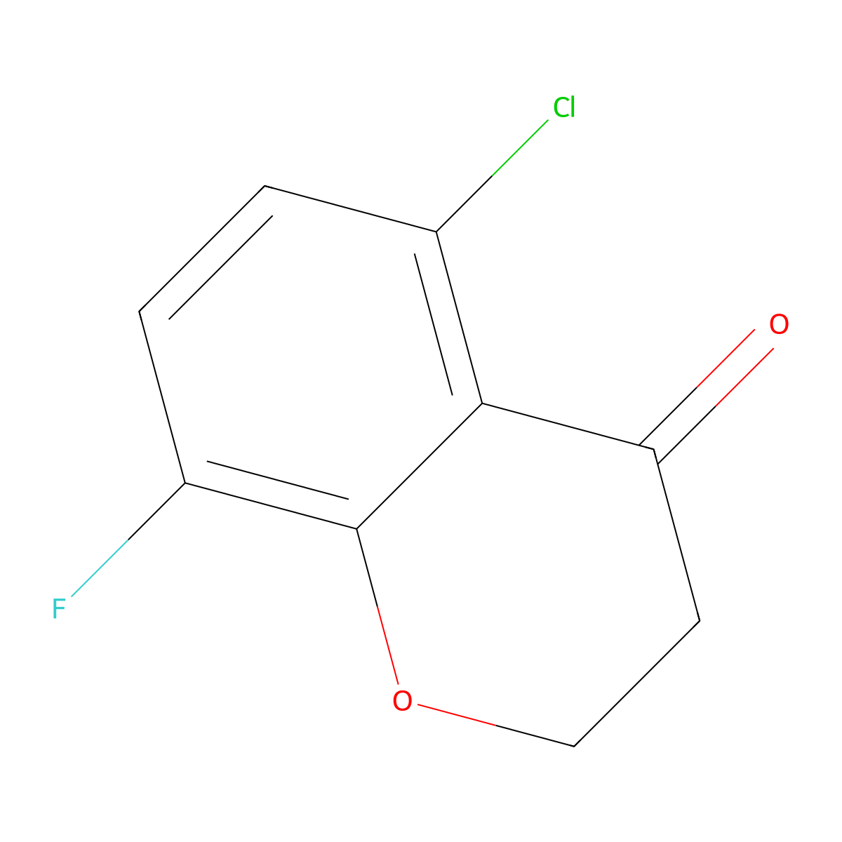 5-Chloro-8-fluorochroman-4-one molecular structure, CAS 1273653-86-3