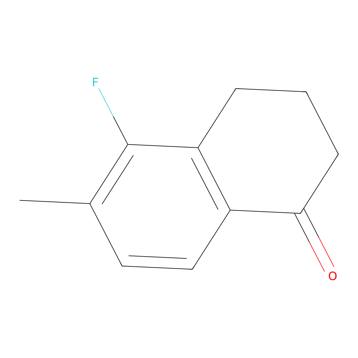 5-Fluoro-6-methyl-3,4-dihydronaphthalen-1(2H)-one molecular structure, CAS 1273656-13-5