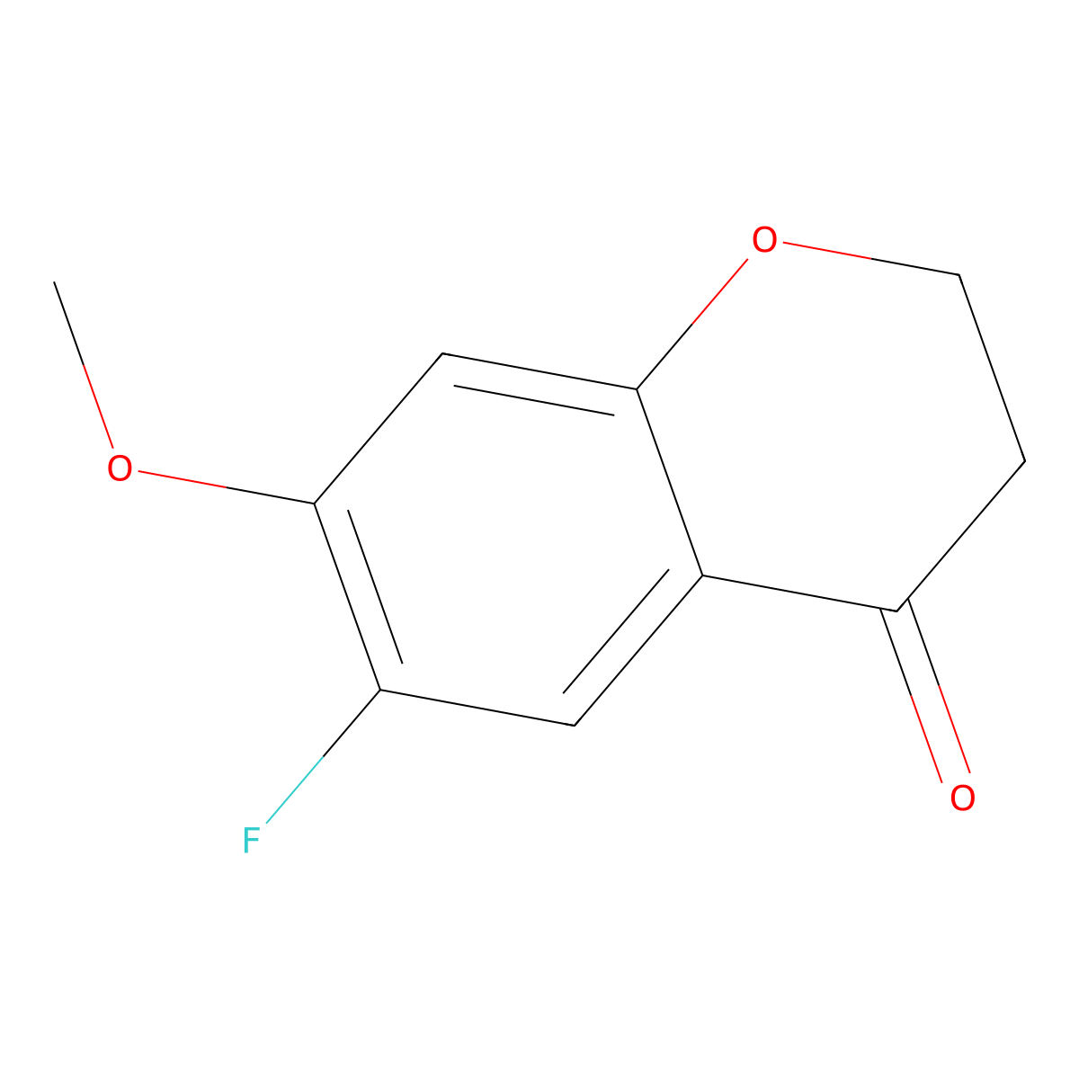 6-Fluoro-7-methoxychroman-4-one molecular structure, CAS 1273659-87-2