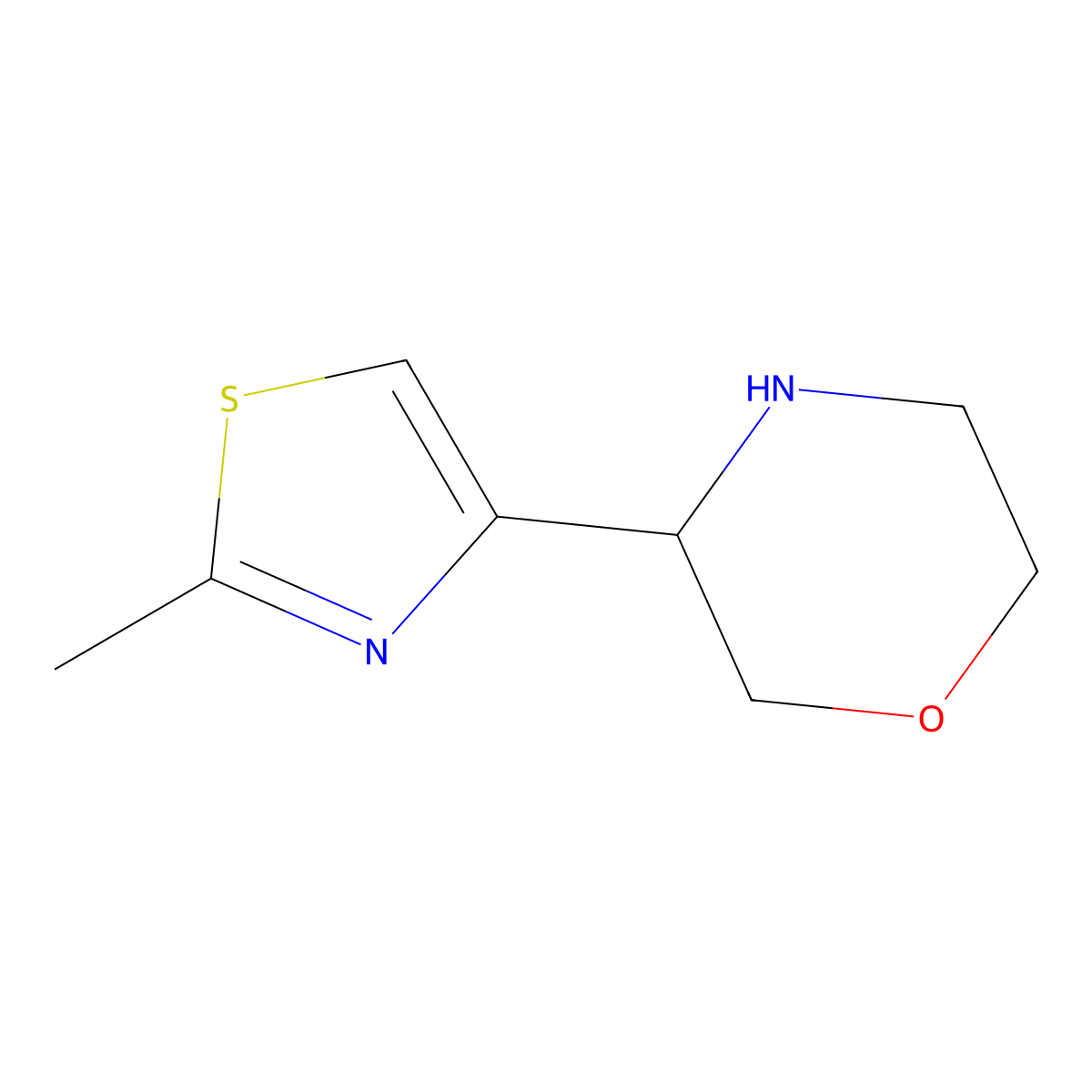 3-(2-Methylthiazol-4-Yl)Morpholine molecular structure, CAS 1273661-04-3