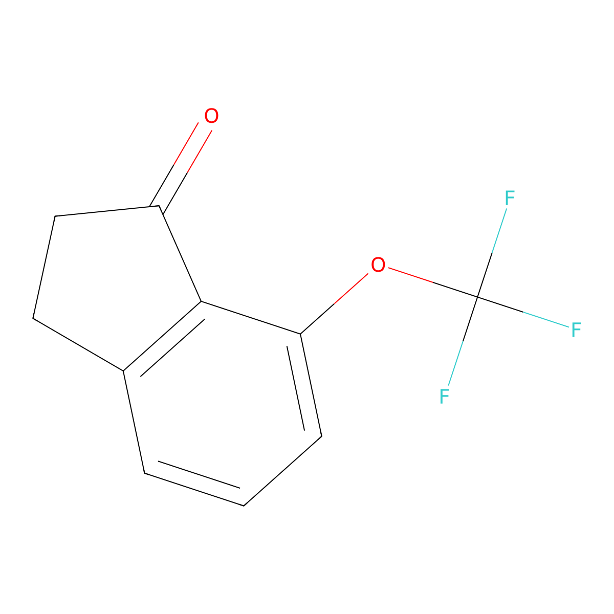 7-(Trifluoromethoxy)-2,3-dihydro-1H-inden-1-one molecular structure, CAS 1273661-19-0
