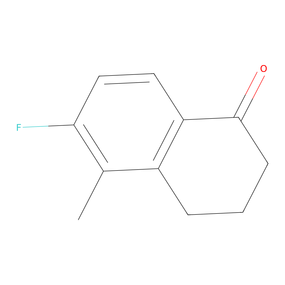 6-Fluoro-5-methyl-3,4-dihydronaphthalen-1(2H)-one molecular structure, CAS 1273664-79-1