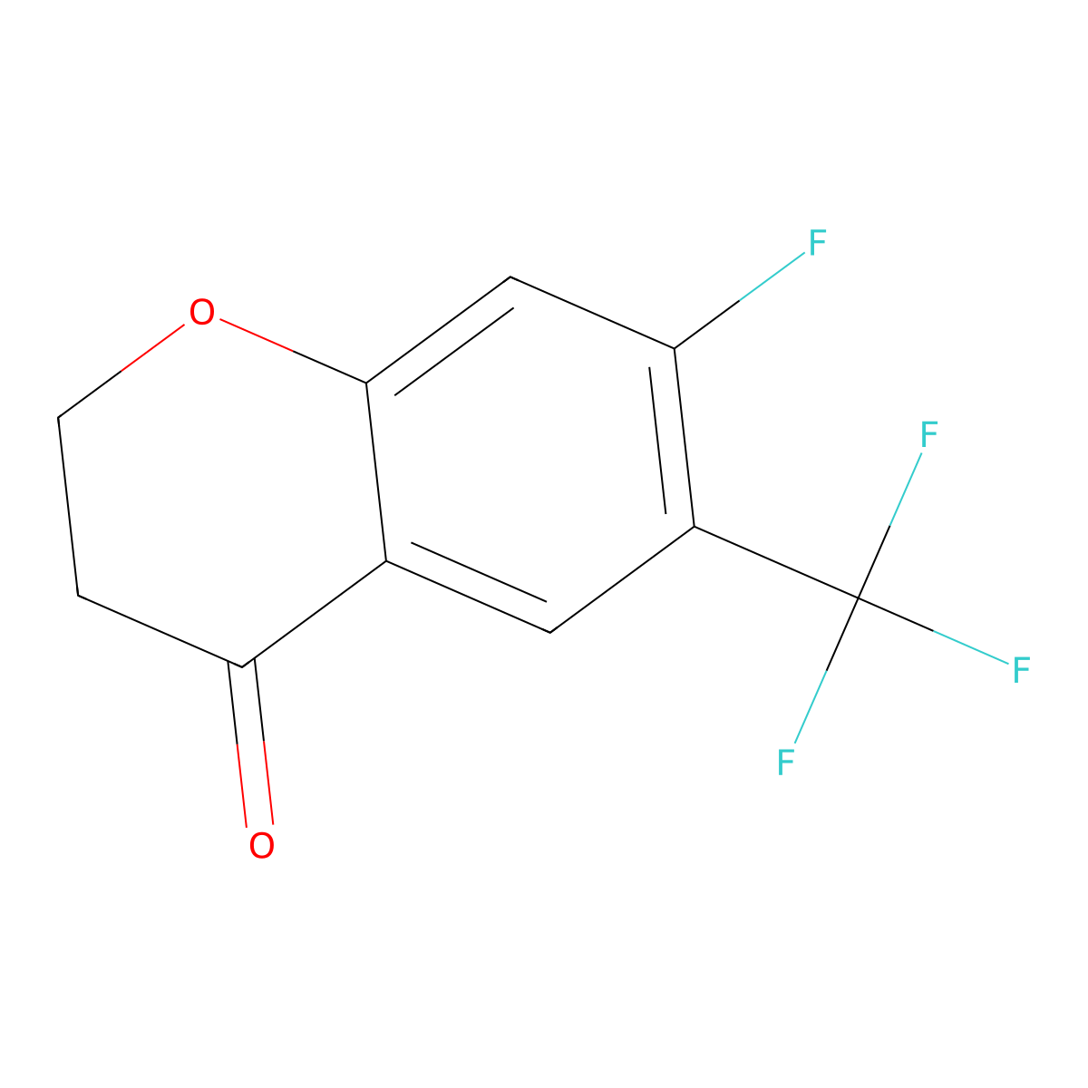 7-Fluoro-6-(trifluoromethyl)chroman-4-one molecular structure, CAS 1273665-16-9