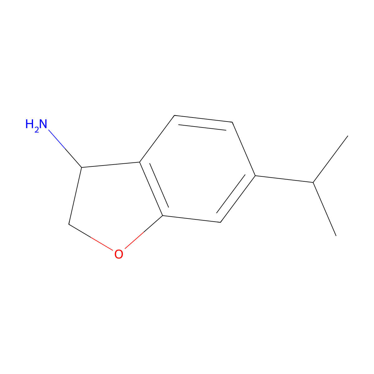 6-(Methylethyl)-2,3-dihydrobenzo[B]furan-3-ylamine molecular structure, CAS 1273665-35-2