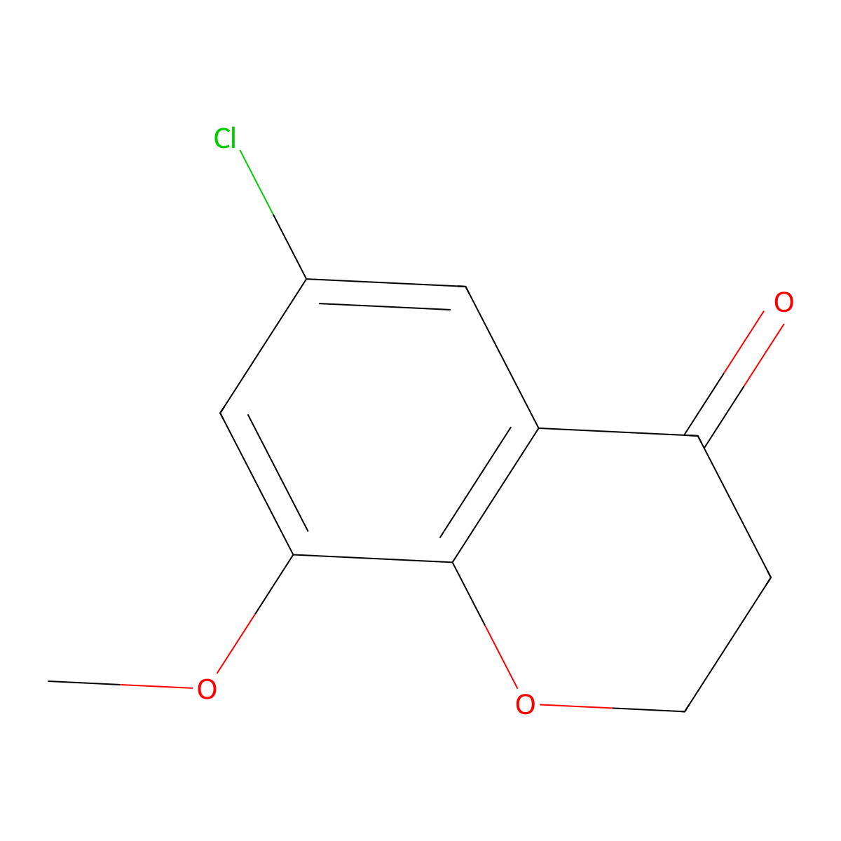 6-Chloro-8-methoxychroman-4-one molecular structure, CAS 1273665-48-7