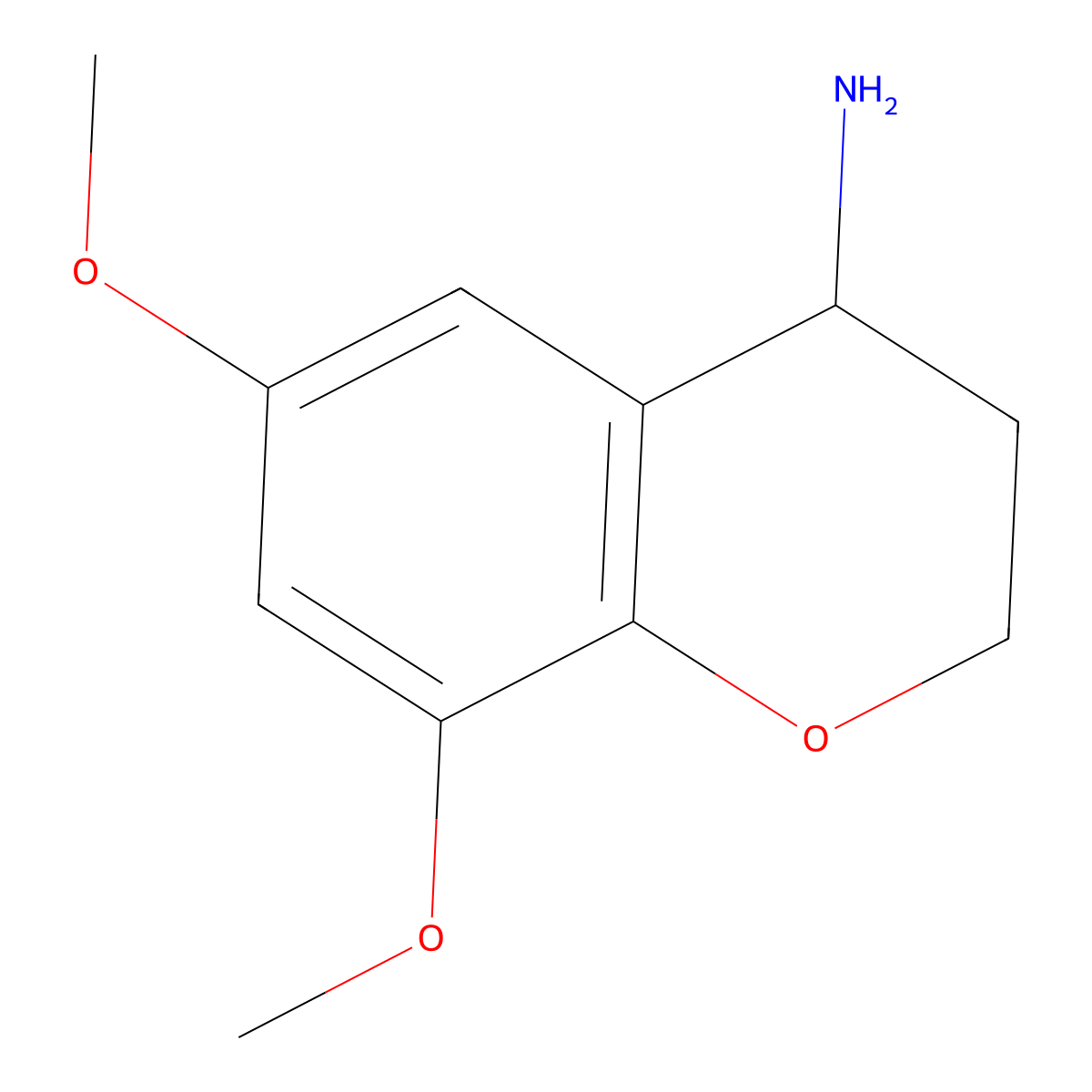6,8-Dimethoxychroman-4-amine molecular structure, CAS 1273666-86-6