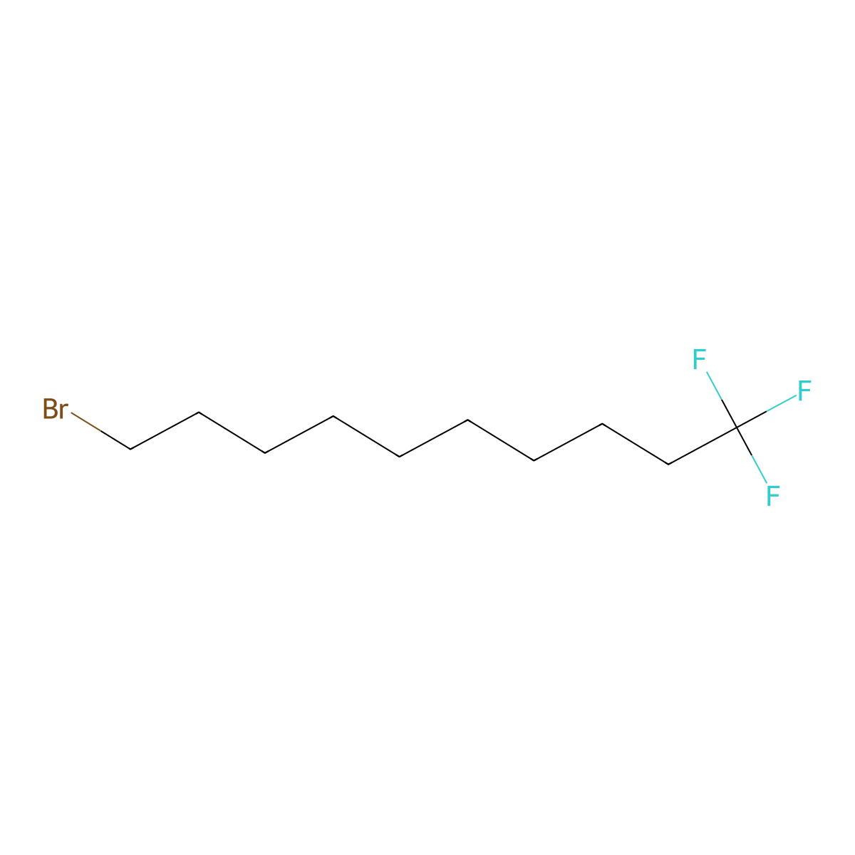 10-Bromo-1,1,1-trifluorodecane molecular structure, CAS 127367-30-0