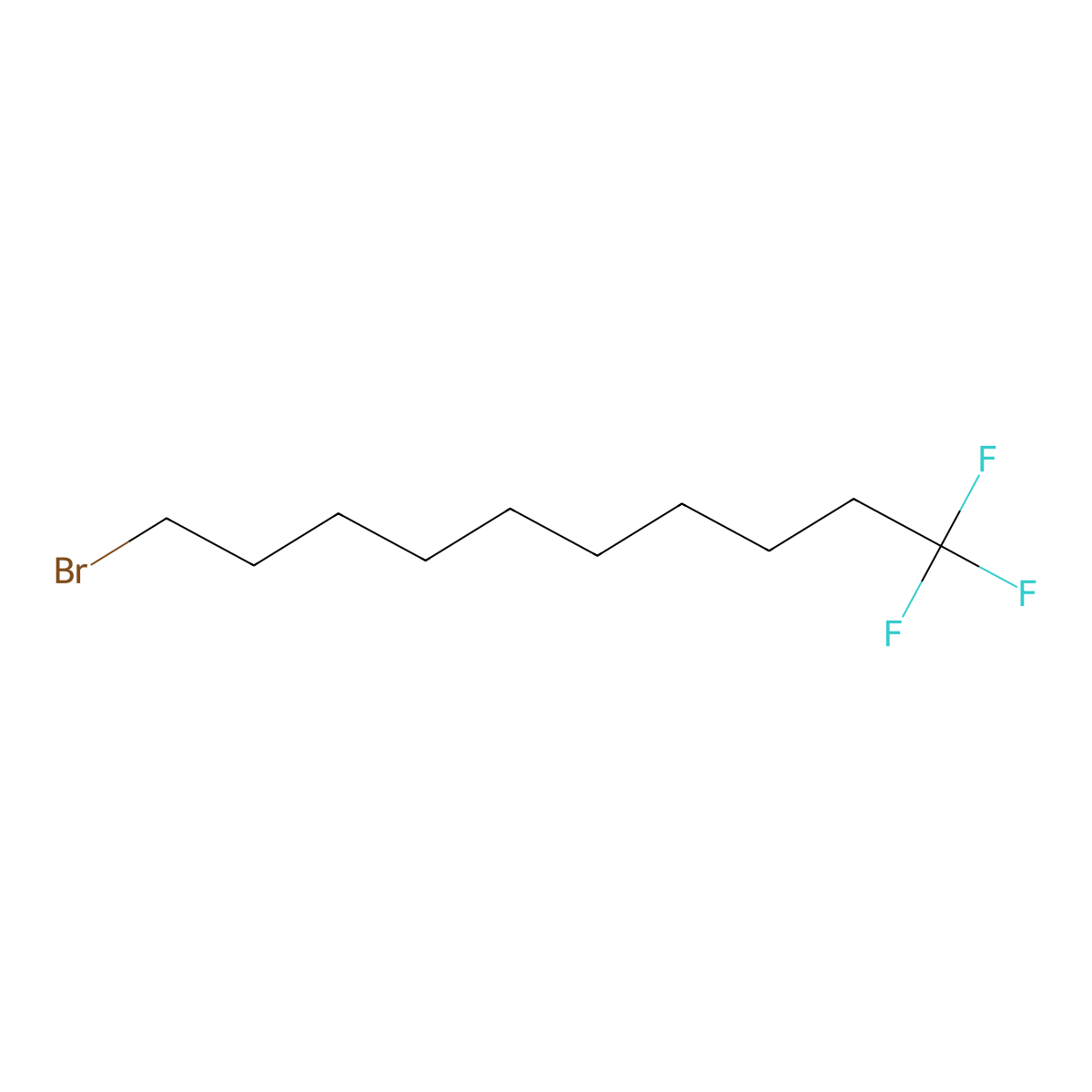 10-Bromo-1,1,1-trifluorodecane molecular structure, CAS 127367-30-0