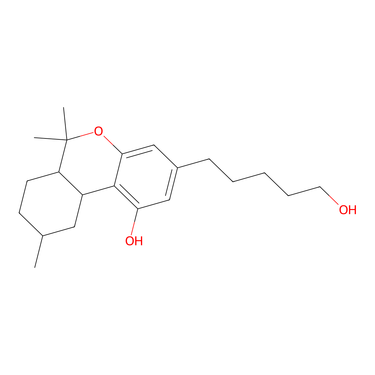 5'-Hydroxy-9(R)-hexahydrocannabinol molecular structure, CAS 127367-74-2