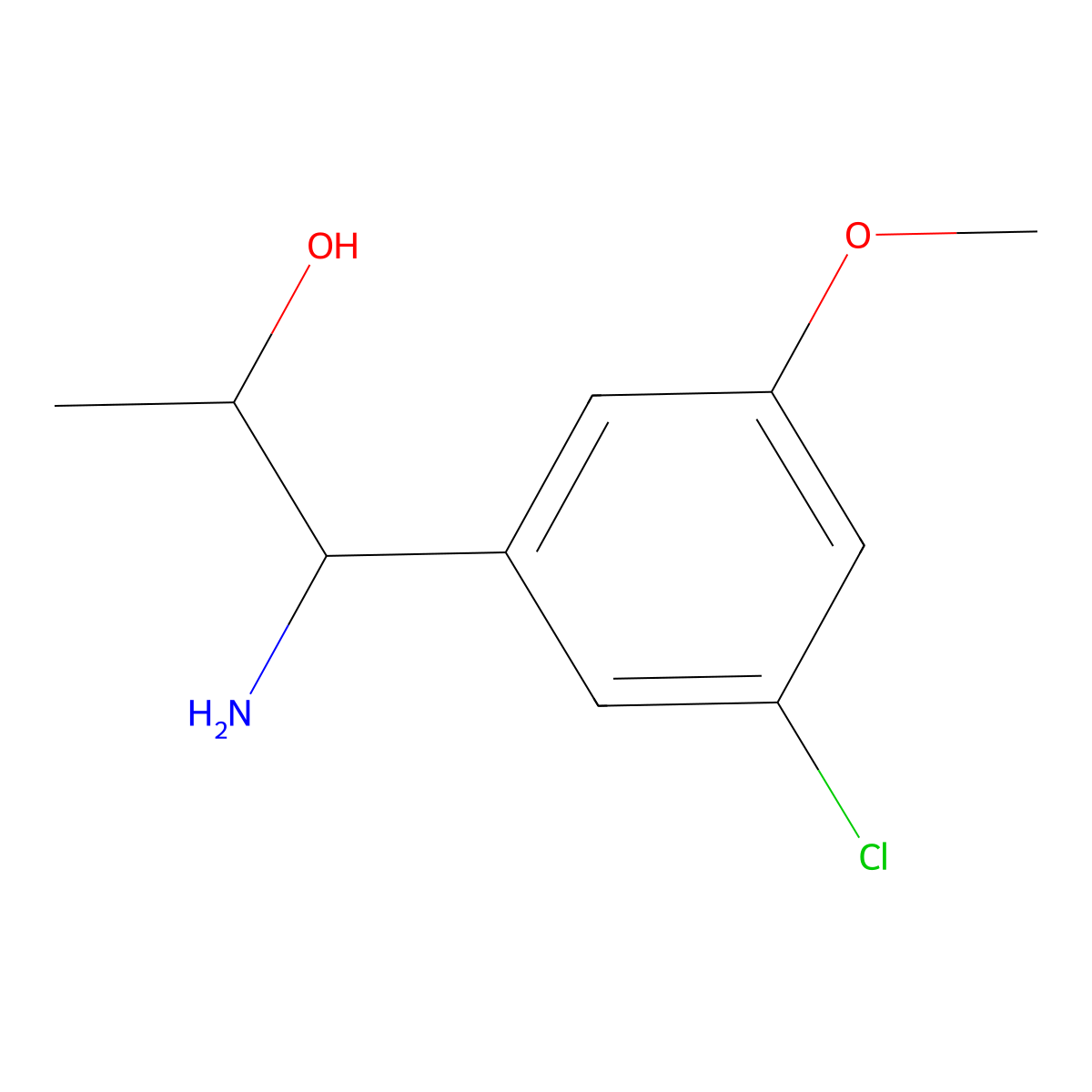 1-Amino-1-(3-chloro-5-methoxyphenyl)propan-2-OL molecular structure, CAS 1273675-55-0