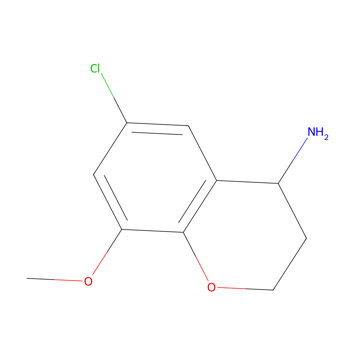 6-Chloro-8-methoxychroman-4-amine molecular structure, CAS 1273676-08-6