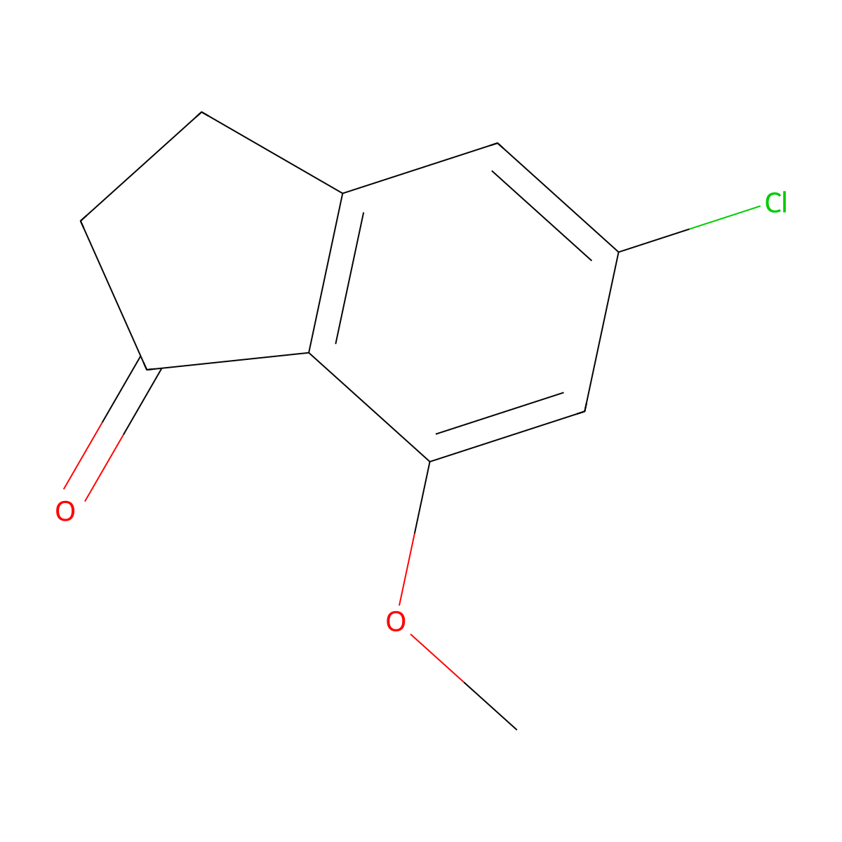 5-Chloro-7-methoxy-indan-1-one molecular structure, CAS 1273676-14-4